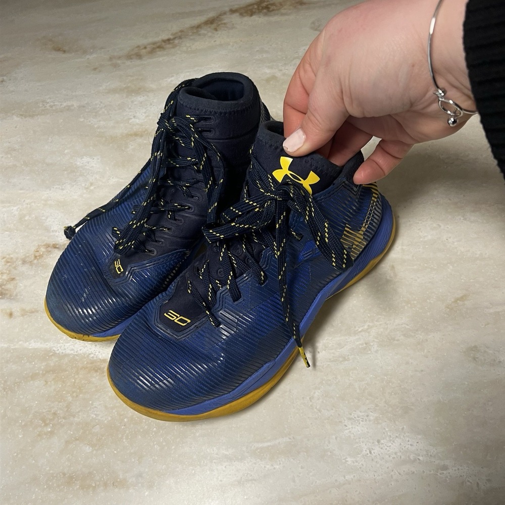 Under Armour "Dub Nation" Stephen Curry Basketball Shoes, Kids Size 3.5Y - Picture 6 of 10
